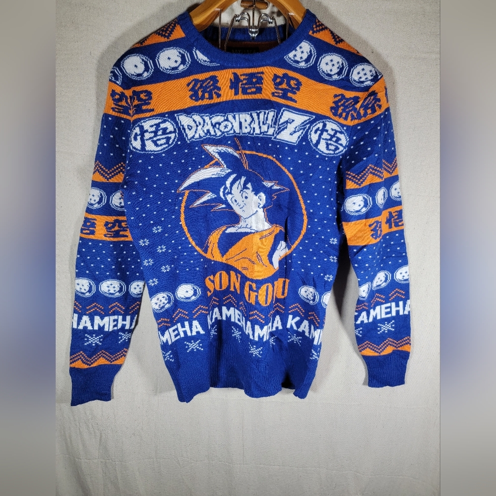Dragon Ball Z Son Goku Ugly Holiday Sweater - BoxLunch Exclusive XS  great shape